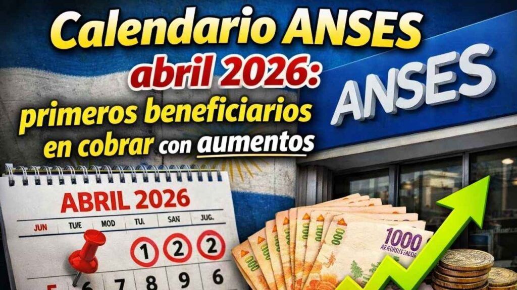 Calendario ANSES abril 2026: primeros beneficiarios en cobrar con aumentos