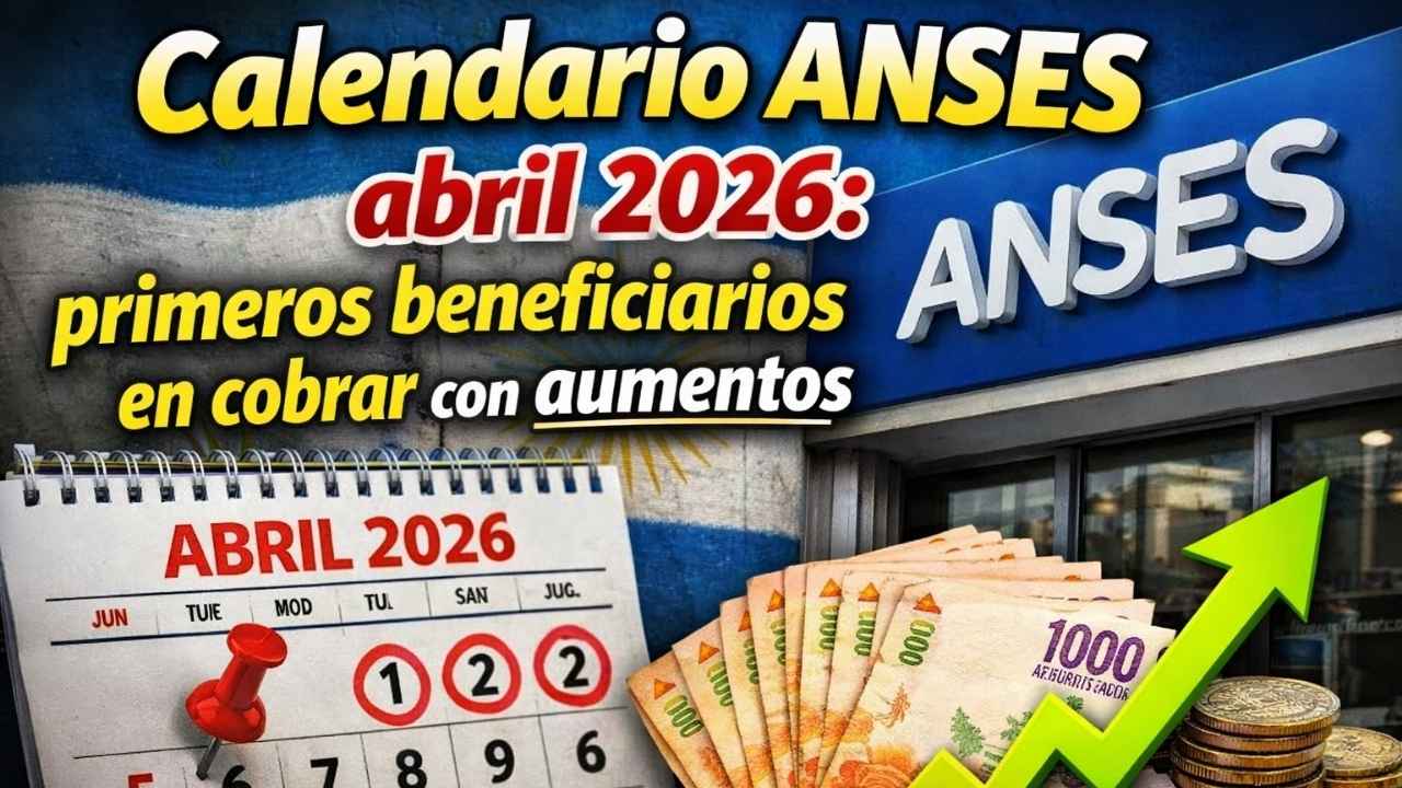 Calendario ANSES abril 2026: primeros beneficiarios en cobrar con aumentos