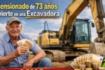 Pensionado de 73 años invierte en una excavadora y gana 3.500 euros al mes