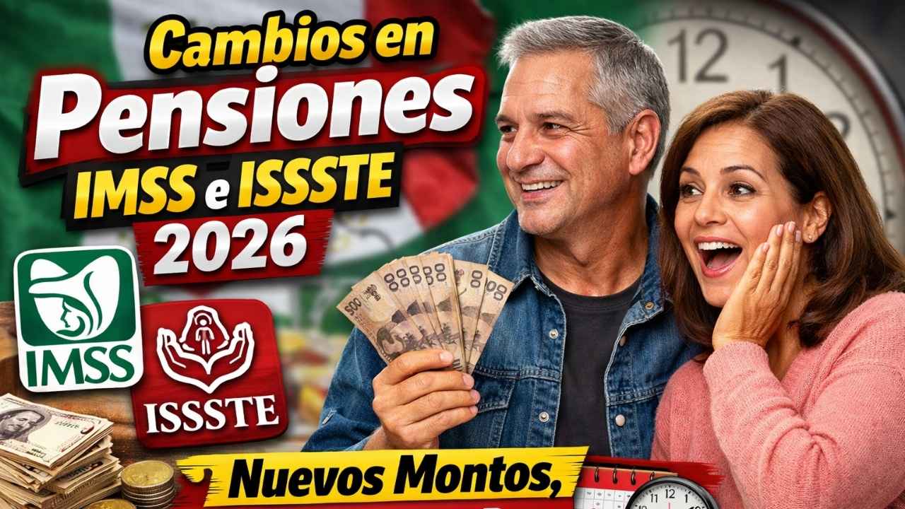 Cambios en pensiones IMSS e ISSSTE 2026: nuevos montos, reglas y fechas de pago