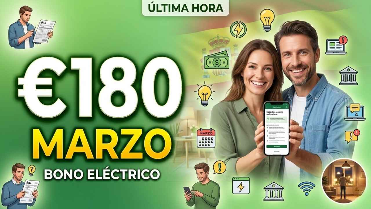 Bono social eléctrico €180 marzo: hogares vulnerables, pasos de solicitud y fecha de aplicación