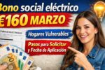 Bono social eléctrico €160 marzo hogares vulnerables, pasos para solicitar y fecha de aplicación