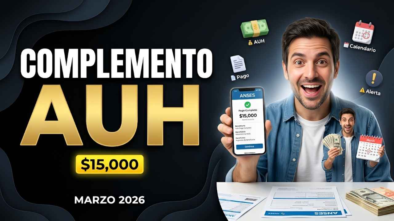 Complemento AUH $15,000 en marzo 2026: quiénes lo reciben, cómo solicitarlo y cuándo se cobra